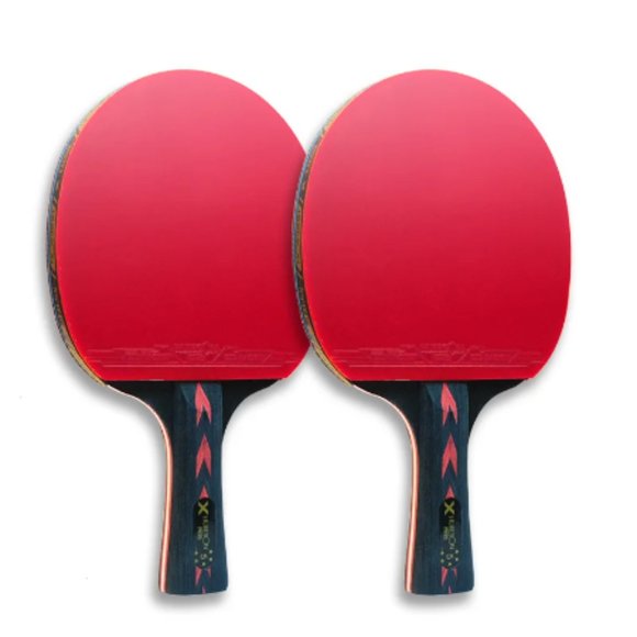 2pc Ping Pong Rackets Set 5 Star Offensive Table Tennis Racket with Fine Contr - Picture 2 of 15